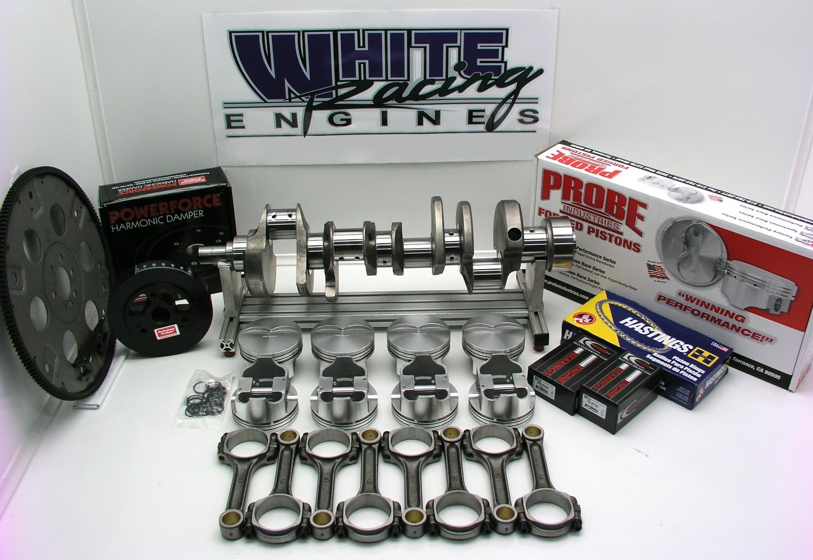 SBC 383 CHEVY Rotating Assembly Forged -12CC DISH Pistons 4.060 BORE 2PC RMS