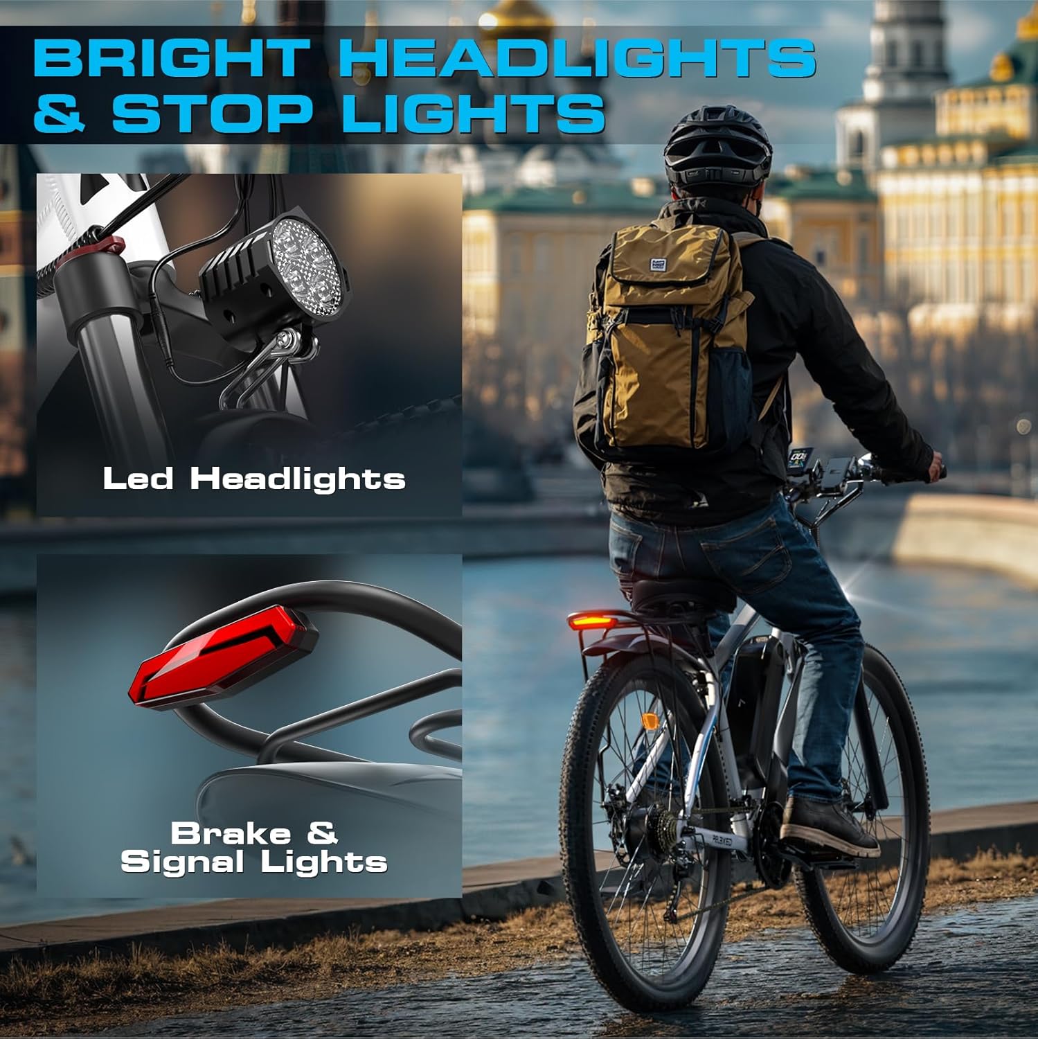 2000W Electric Bike for Men Women 48V 17.5Ah Battery, 29'' Fast Ebike,Max 34 Mph to 80 Miles, Front Suspension Class 3, Snow Off Road Commuter Mountain E-Bike for Adults