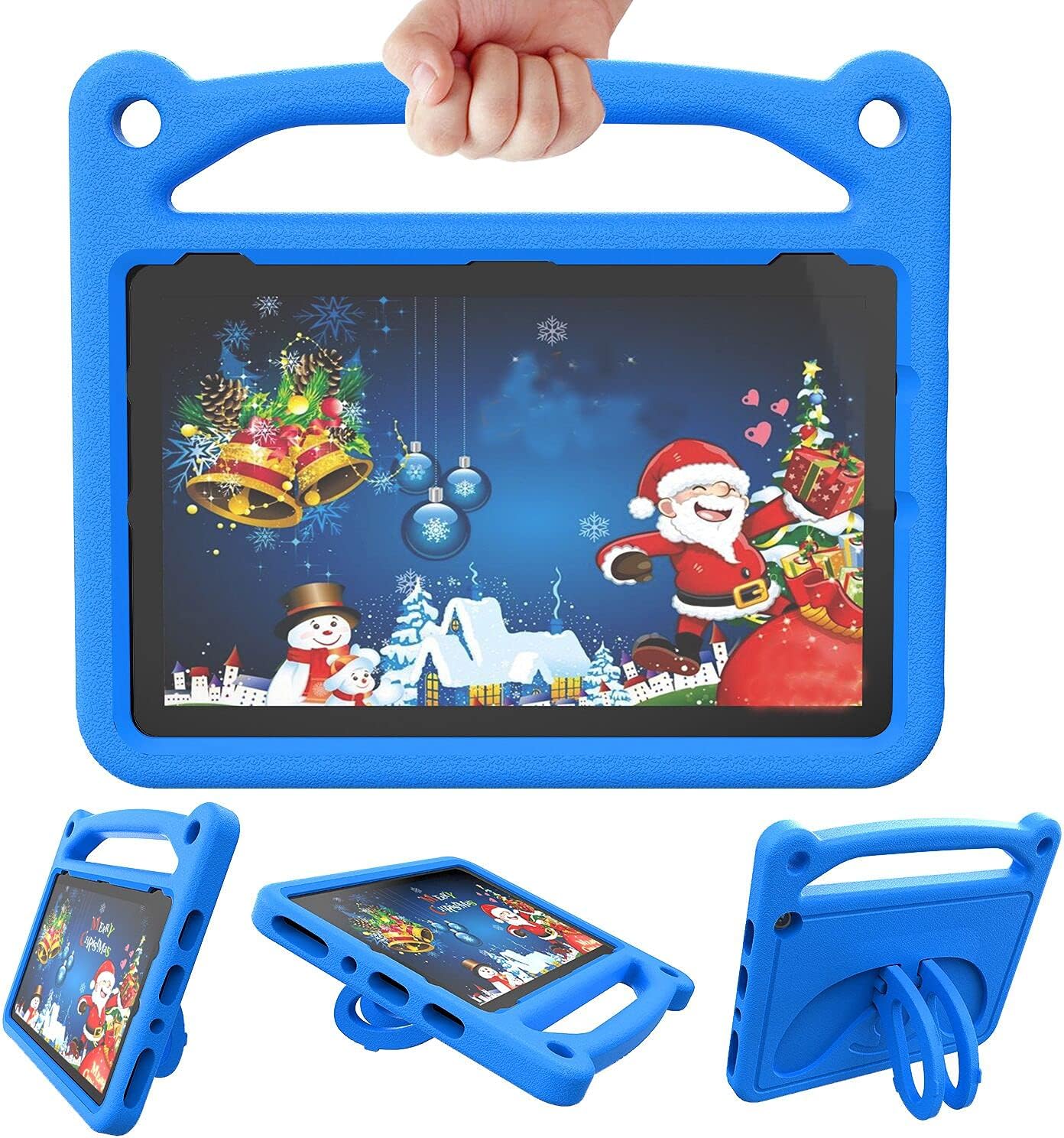 Fire HD 10 Tablet Case for Kids,Fire HD 10 Plus Case - Lightweight Shockproof Kid-Proof Cover with Stand for Amazon Kindle Fire HD 10 Kids Tablet & Kids Pro Tablet(11th Generation, 2021 Release)-Blue