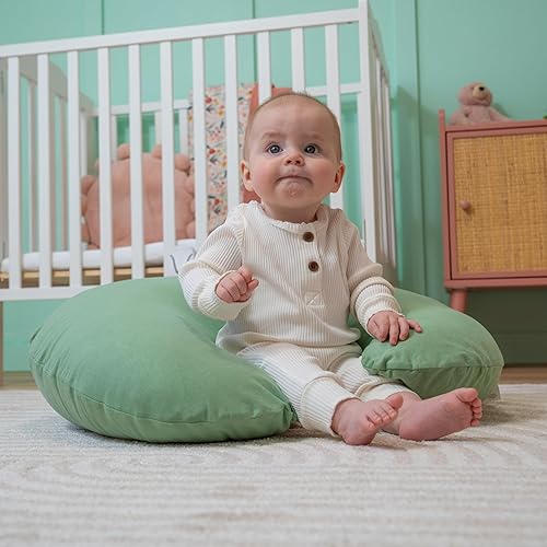Miniatura 7 de Dr. Mama's Organics Almohada de lactancia con soporte lumbar, diseño ergonómico que ayuda a aliviar el dolor de espalda y la fatiga del brazo, para
