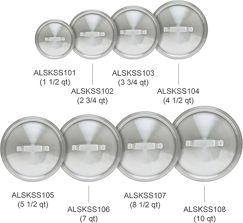 Miniatura 6 de Thunder Group Tapa de sartén de aluminio de 4.5 cuartos