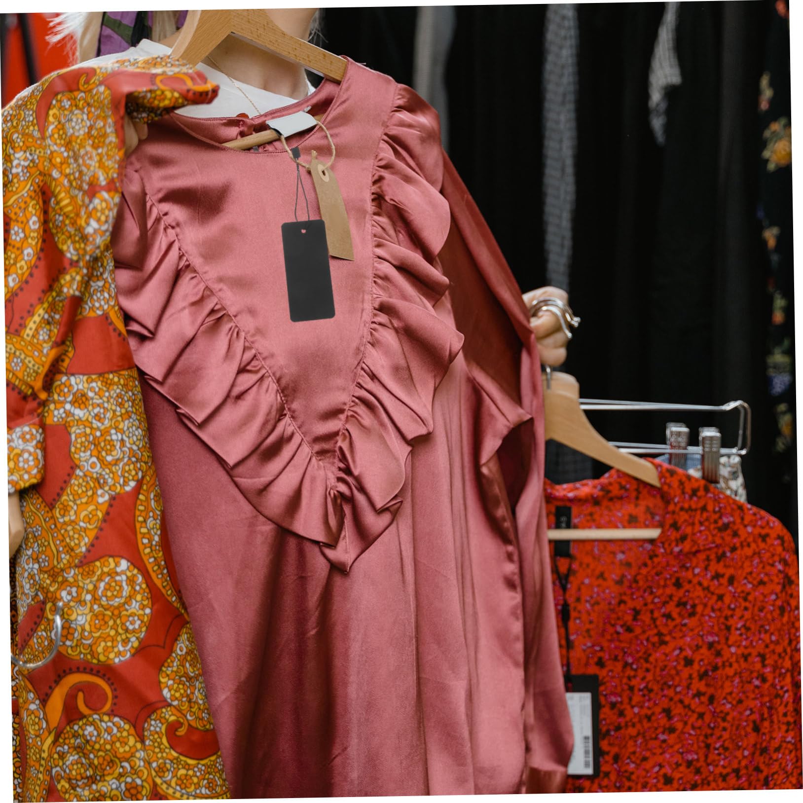 Homoyoyo 600ensembles Étiquettes Pour Vêtements De Étiquettes Papier Avec Pour Marquage De Prix Et Identification De Produits