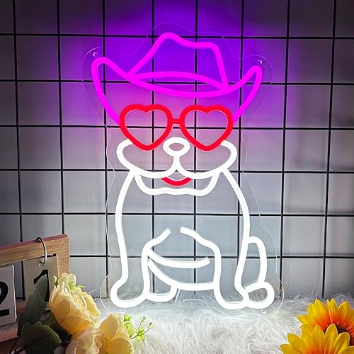 Miniatura 15 de Señal de neón de rana vaquera, señal de neón LED de sapo vaquero para decoración de pared, señal de luz de neón regulable para dormitorio, sala de