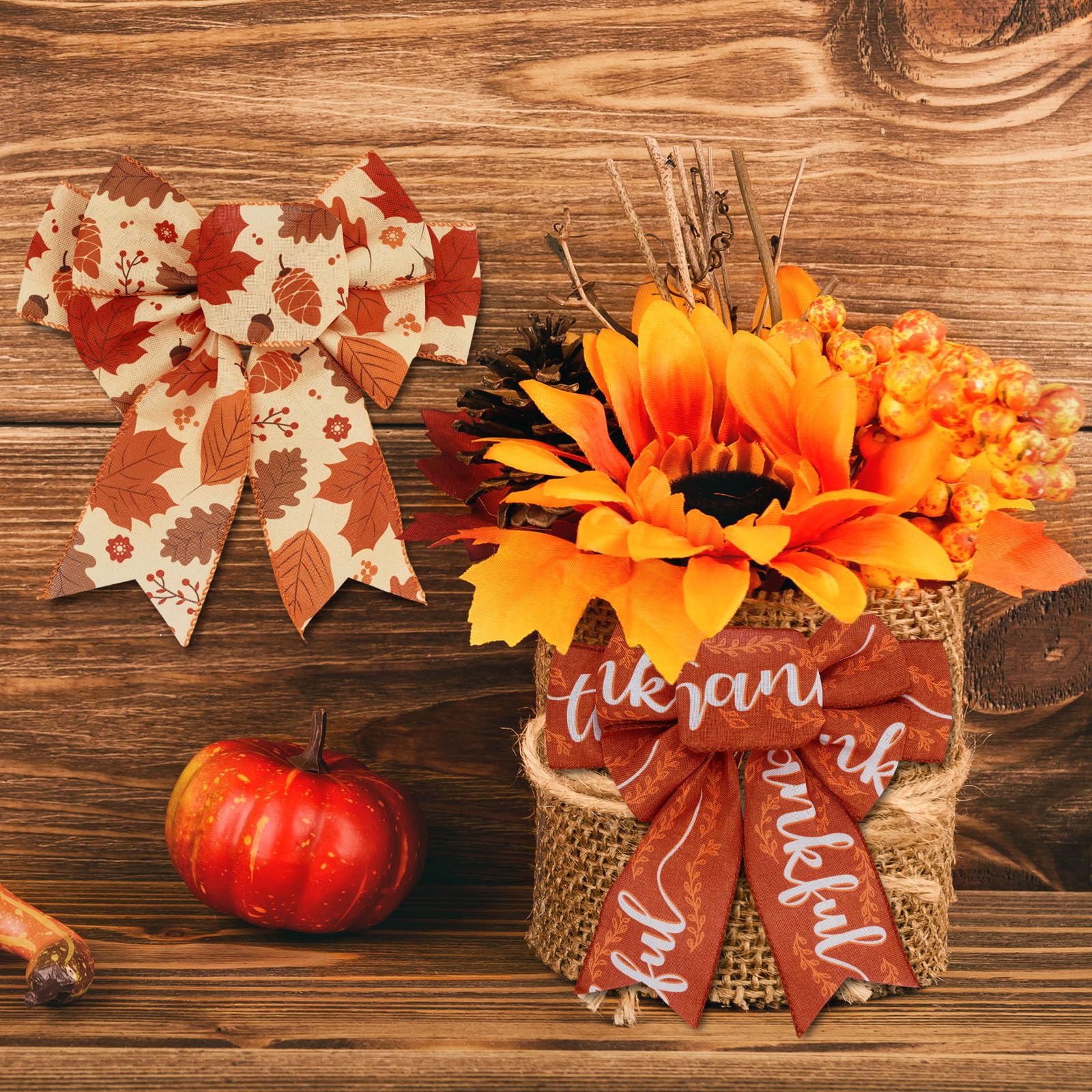 ★TEMPERATE★【新品、未使用】LAURA RIBBON Amazon.com: AnyDesign Fall Wired Edge Ribbons 36 Yards