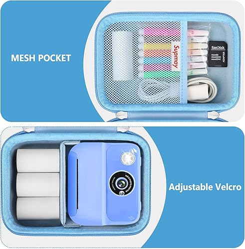 Miniatura 5 de Supmay Estuche rígido de viaje para Gopiupiupara cámara infantil GKTZ, impresión instantánea, cámaras de video digitales para niños pequeños,
