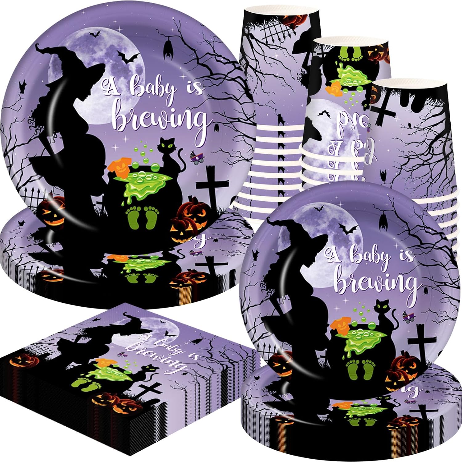 A Baby Is Brewing Halloween Baby Shower Party Decorations
