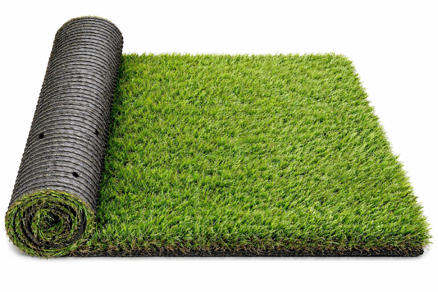 Artificial Grass Mat 35mm Thick | Soft Dense Turf with Anti-Slip Backing & Drain Holes | Synthetic Grass for Balcony, Garden, Lawn, Pets & Indoor Use -2x1 Feet