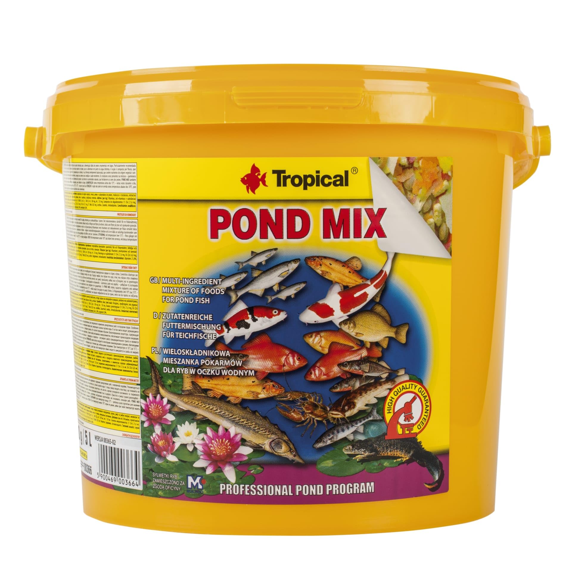 Pond Mix 5L 800g Aliment pour Koi et Poissons d'étang