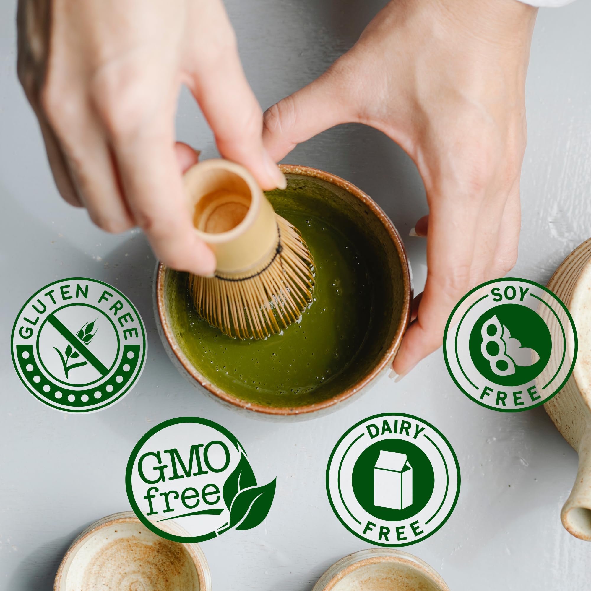 Matcha Powder 2 2LB 1kg by Aki Foods Japan - 100 Japanese Matcha Green Tea Powder Made in — view 6