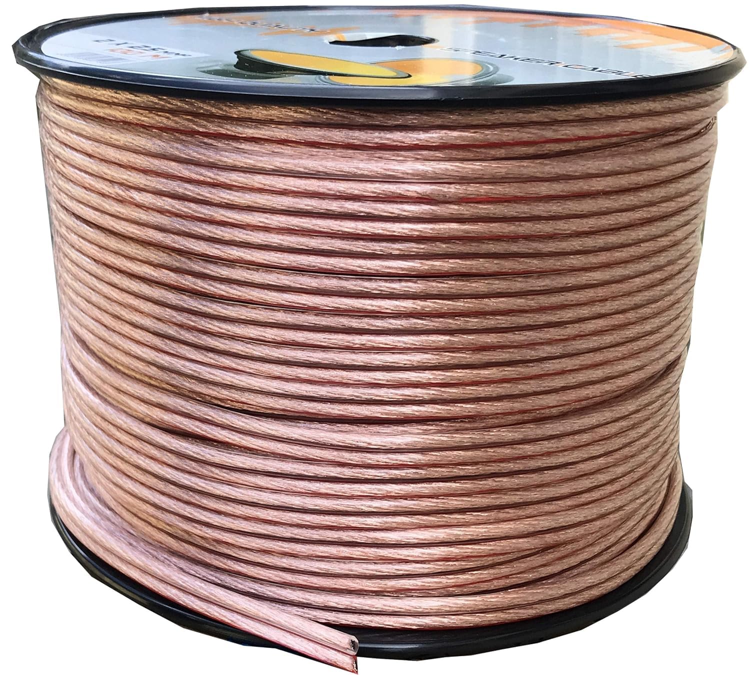 PREMIUM 100 Meter 2 x 4,0 mm² Lautsprecherkabel CCA-Kupfer Transparent Speaker Hifi Boxen Cable Audio Boxenkabel 2 x 4mm
