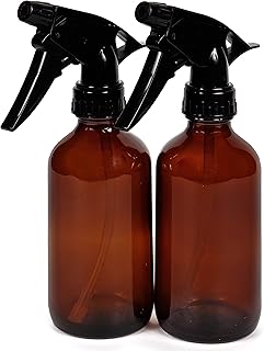 Sponsored Ad - Vivaplex, 2, Large, 8 oz, Empty, Amber Glass Spray Bottles with Black Trigger Sprayers