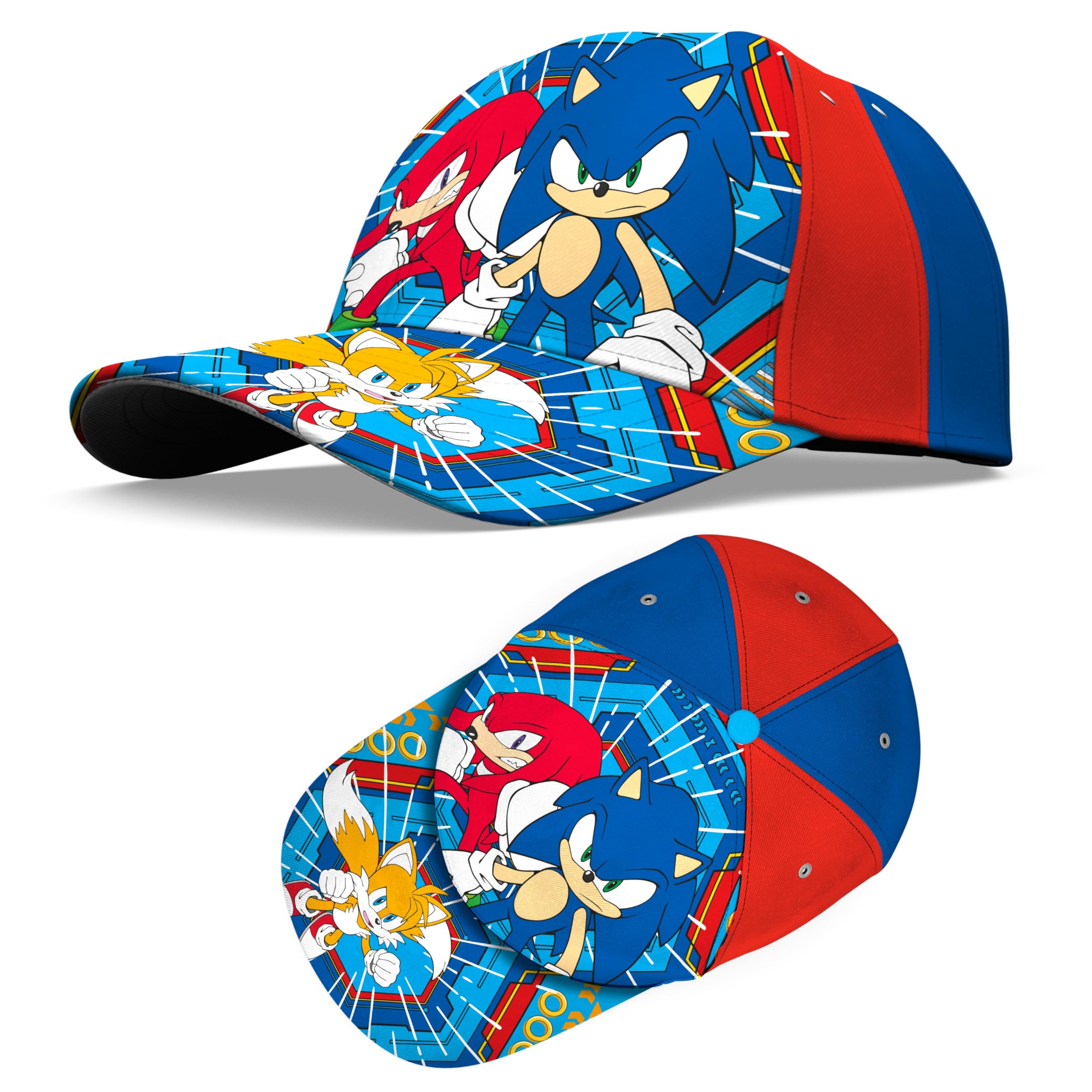 Srv Hub Boys Sonic The Hedgehog (Red) Kids Classic Style Sonic The Hedgehog Baseball Cap, Cotton Soft And Durable Hat For And Girls, Great For Summer Adventures 3+ Years | Red