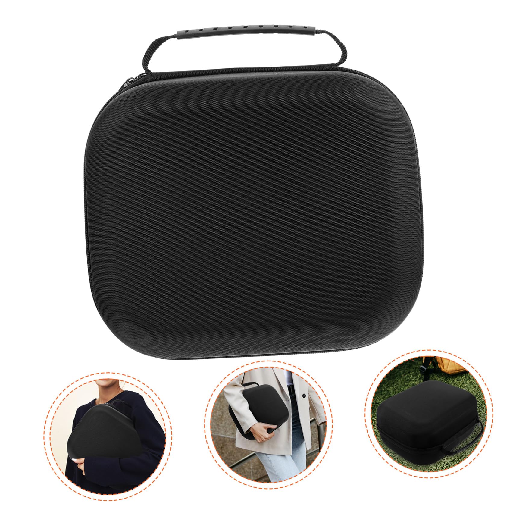 TEHAUX Custodia Rigida per Viaggio e Uso Quotidiano Resistente Agli Urti Eva Nera Protezione Sicura e Portatile per Occhiali Vr da Gaming per Visori Vr