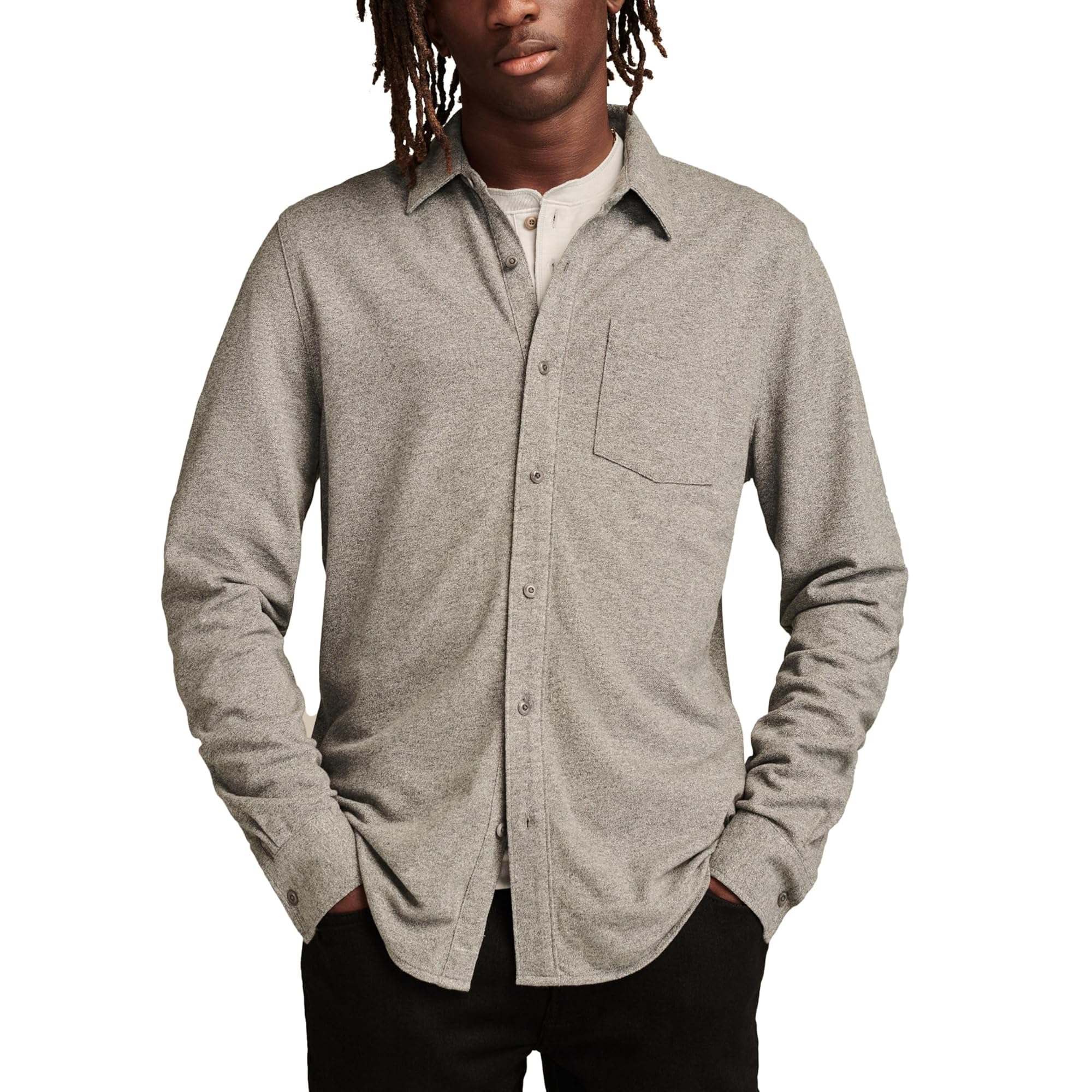 Lucky Brand Men's Knit Oxford Shirt