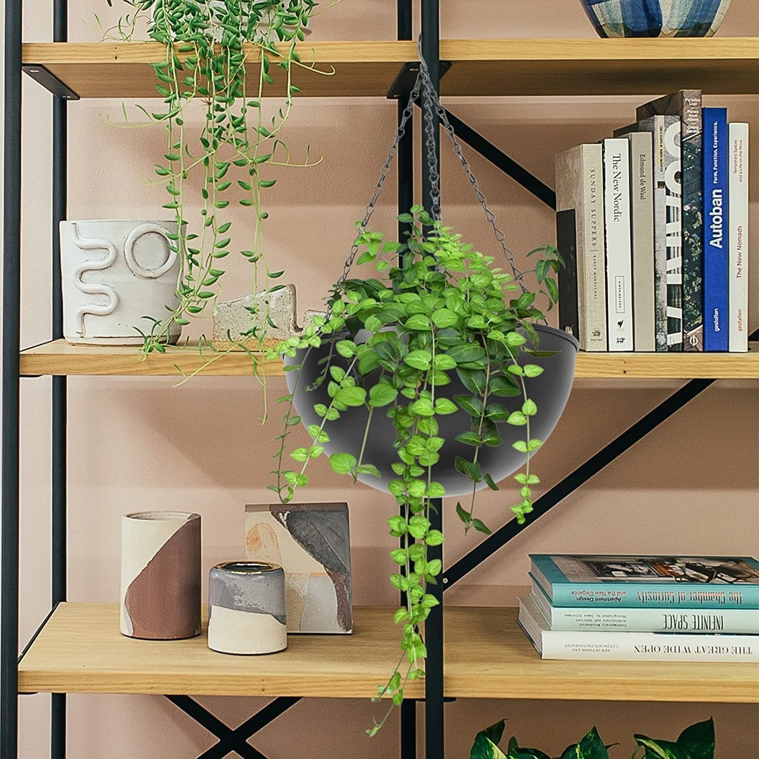 Wisząca donica balkonowa rośliny powietrzne żelazna sztuka wisząca doniczka Chlorophytum doniczka na zewnątrz balkonowy kosz na kwiaty uchwyt Bonsai