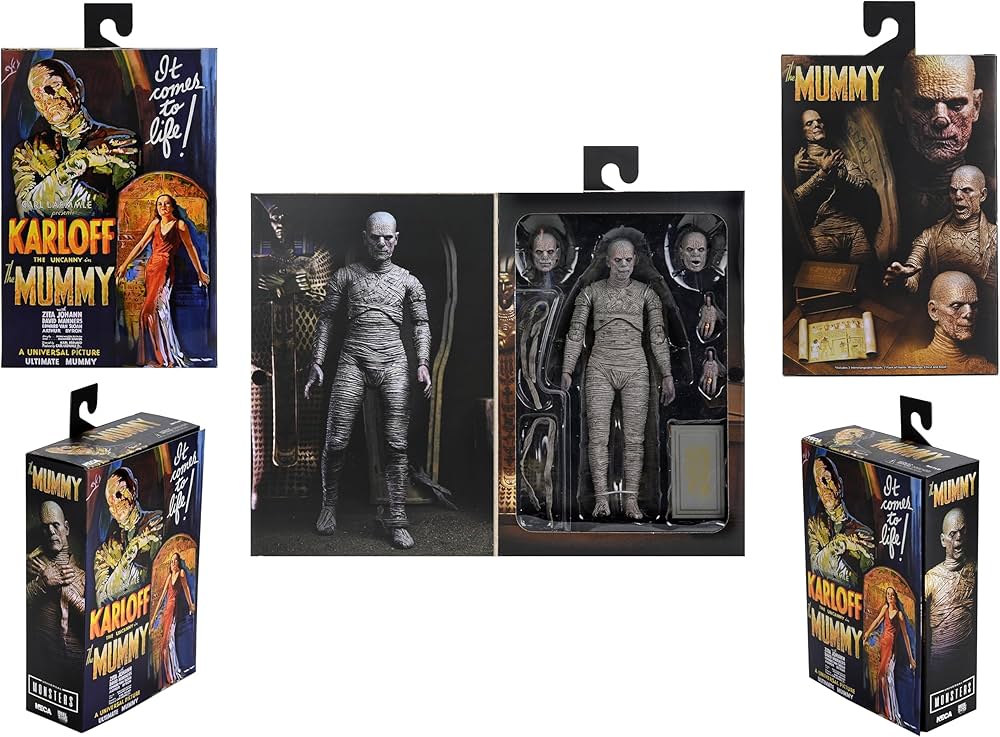 NECA Universal Monsters (Renk) Mumya Ultimate 7 İnç Ölçek Aksiyon