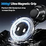 tounee Car Phone Holder for MagSafe [89LBS Strongest Suction & 3600gf Magnetic] 360° Adjustable Car Phone Mount, Dashboard Phone Holders for iPhone 17-12 Pro Max Air Plus (Black)