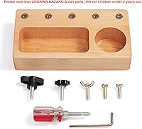 Vista 2 de Montessori - Tablero de destornillador para niños, habilidades básicas, juguetes educativos de aprendizaje para niños de 3, 4, 5 años, juguete