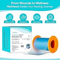 Vista 2 de MedVance Silicone Tape 2" Wide Soft with Perforation and Cuttable (1 Pack, 5 Yards)