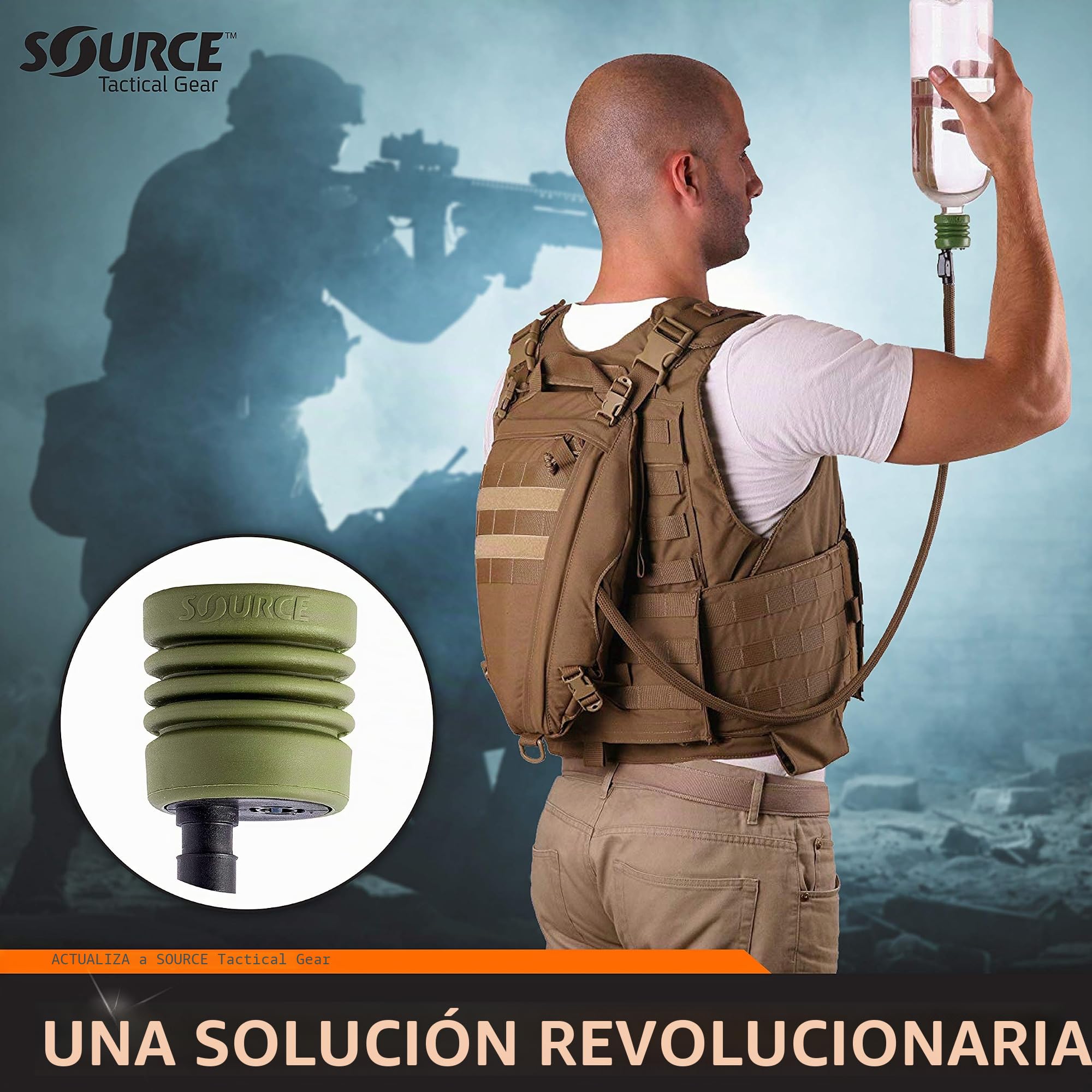 Source Tactical UTA - Boquillas, Color Negro