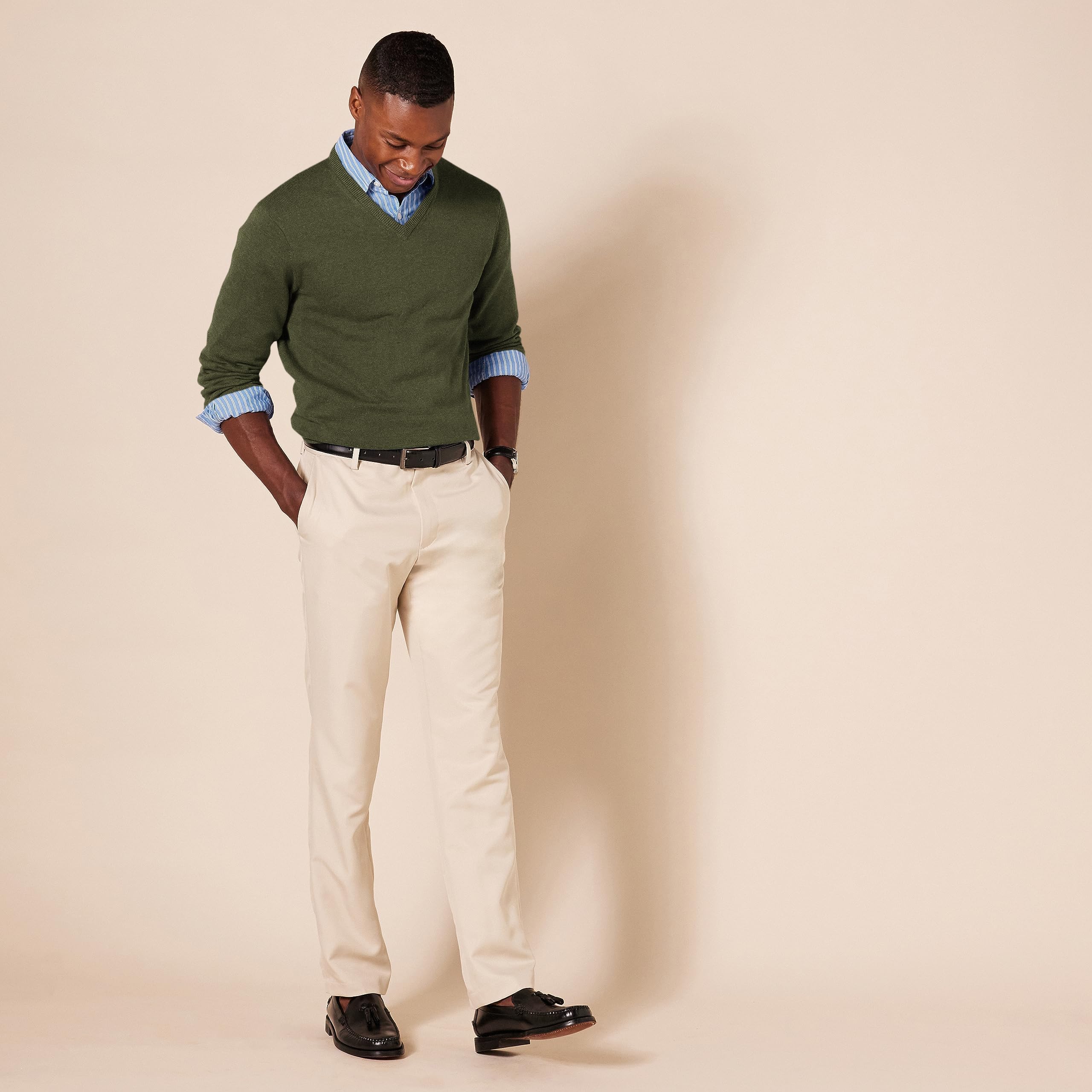 Amazon Essentials Uomo Maglione Pullover con Scollo a V (Disponibile in Taglie Big & Tall)