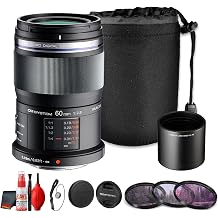 OM SYSTEM M.Zuiko 60mm f/2.8 Macro Lens for Micro Four Thirds Bundle