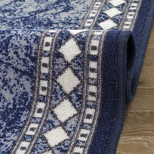 Miniatura 131 de Antep Rugs Alfombras modernas con bordes de 2 x 7 pies antideslizantes (antideslizante) de perfil bajo con parte trasera de goma para interiores