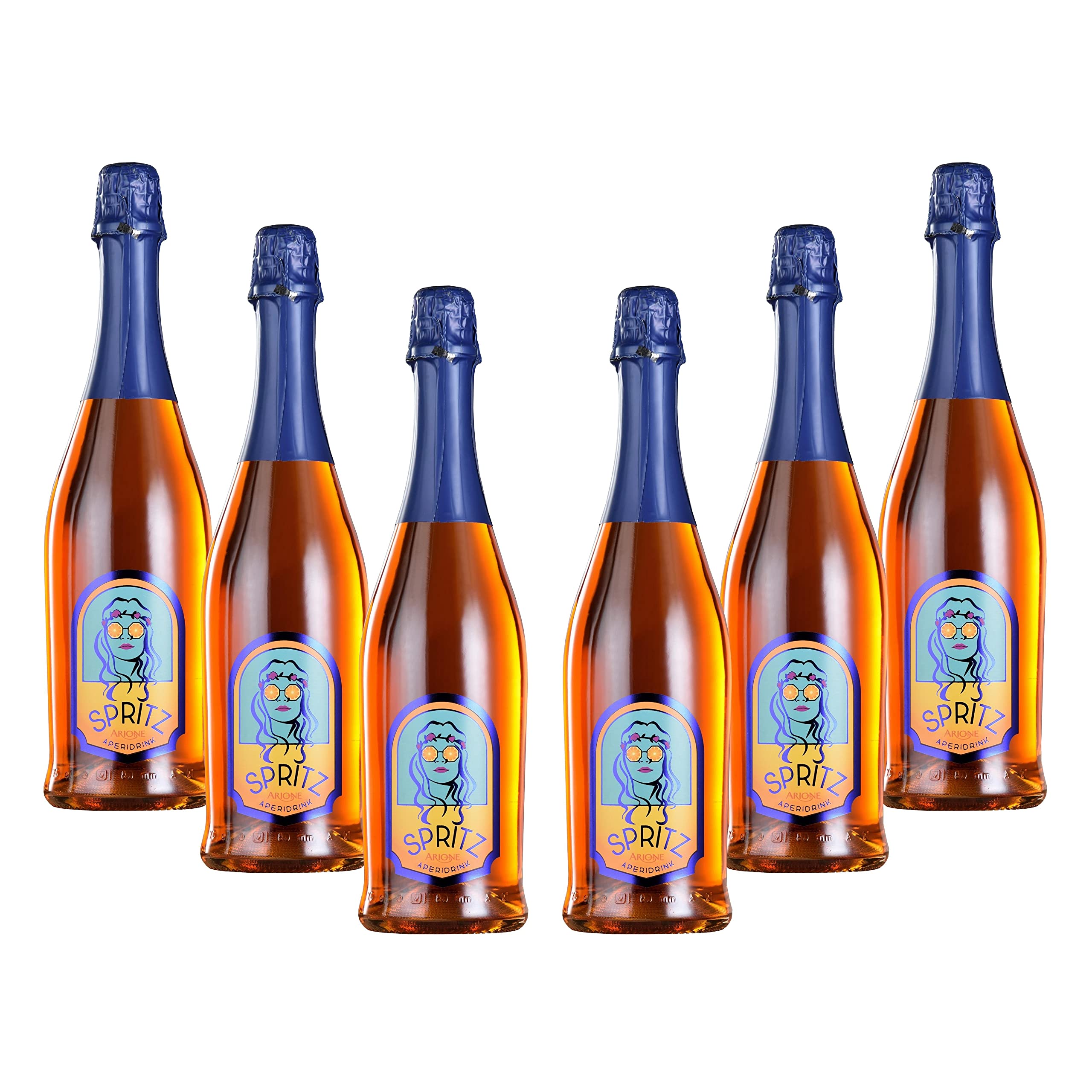 Arione | Aperitivo Spritz, Confezione da 6 Bottiglie da 0,75 l