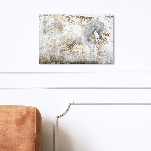 Miniatura 3 de The Oliver Gal Artist Running Equus | Impresión artística contemporánea en lienzo de alta calidad. Colección de decoración de pared de animales