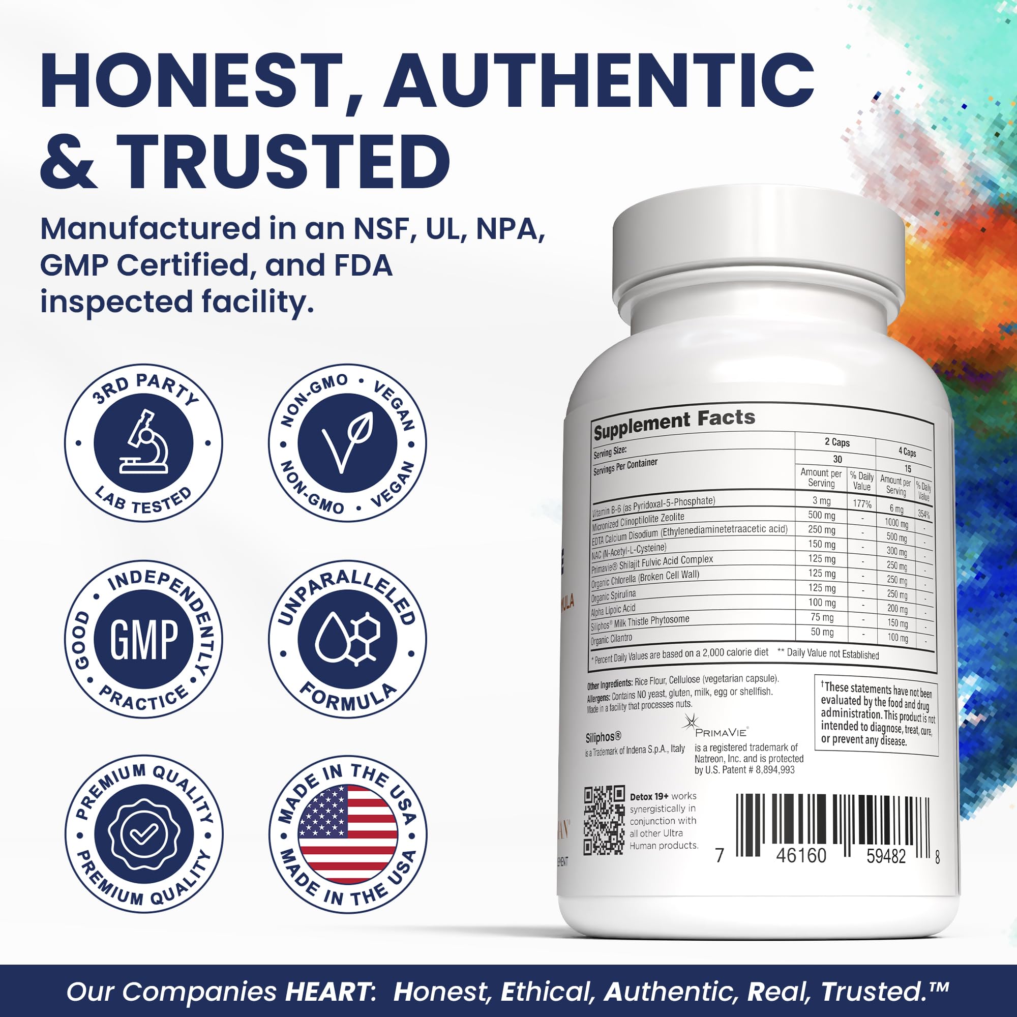 Ultra Human Heavy Metal Detox – Zeolite, Shilajit, NAC & EDTA, 60 Ct — Amazon image 3