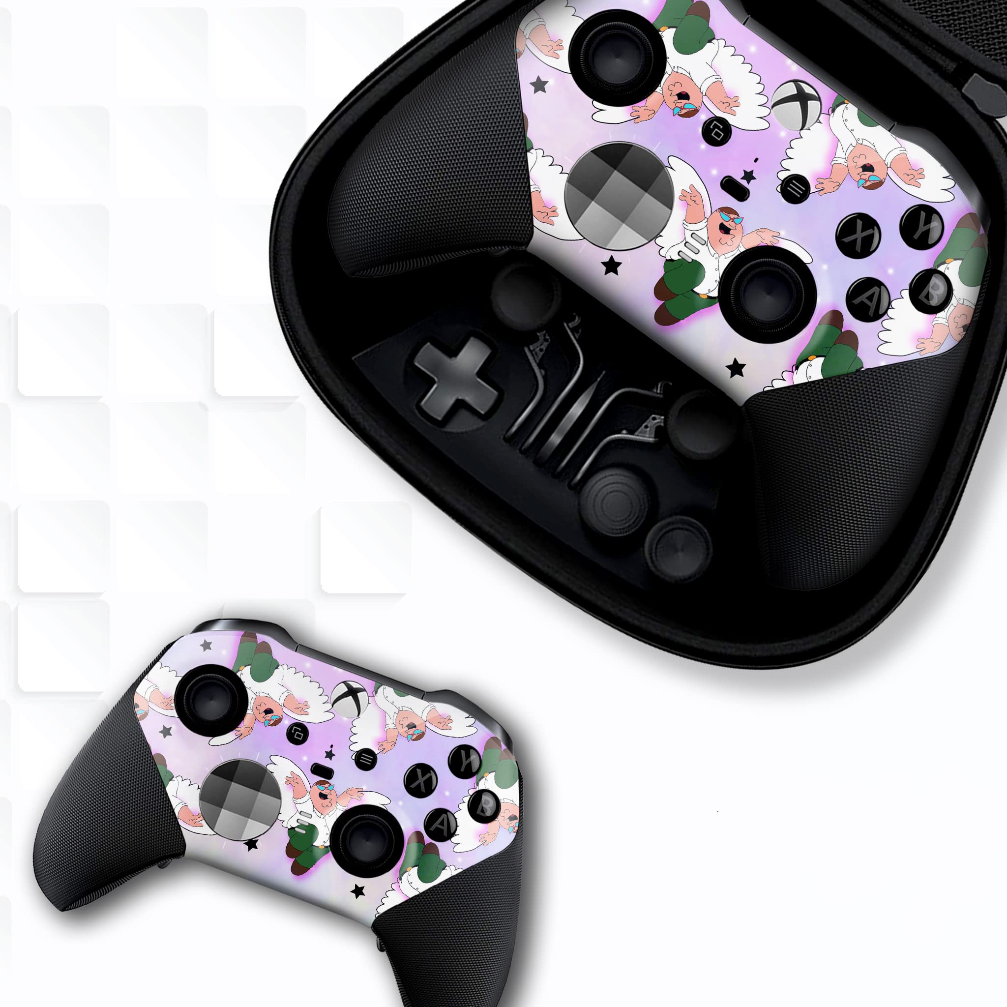 BCB Controller Customised for Elite Controller Wireless. Original Elite Series 2 Controller Compatible with Xbox One / Series X & S Remote Control. Customized with Water Transfer Printing (Not a Skin)