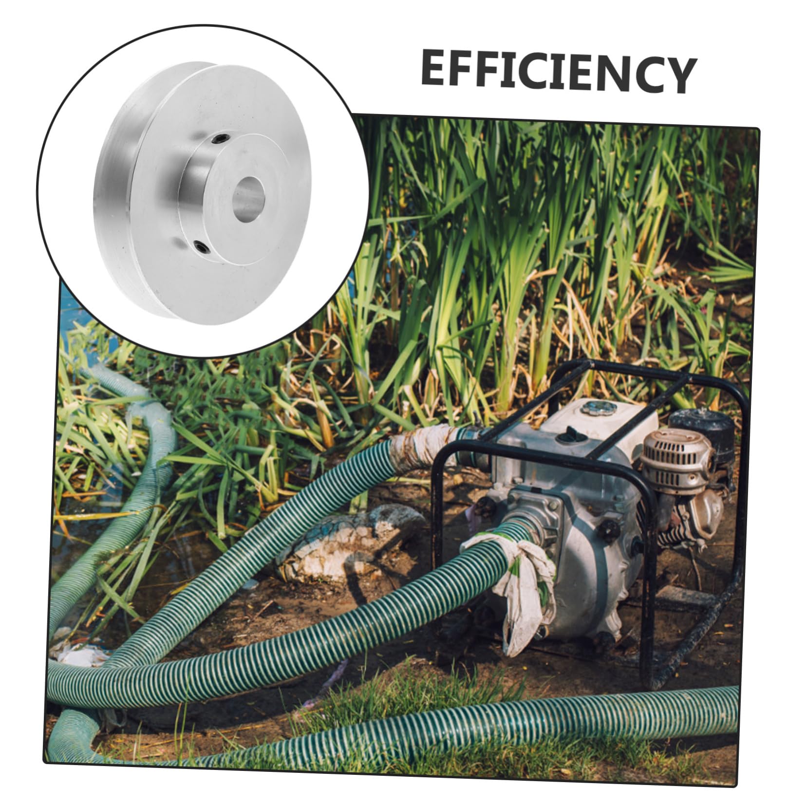 NUOBESTY Puleggia e per per Produzione Industriale Trasmissione Meccanica Scanalatura Facile da Cinghia a V in Alluminio Argento Scanalatura, Versatile