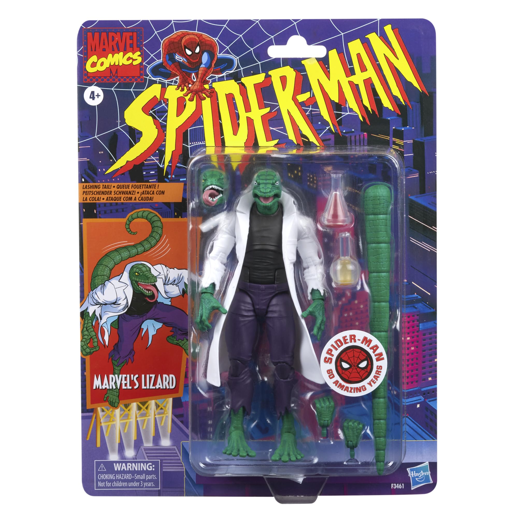 マーベルレジェンド リザード MARVEL LEGENDS LIZARD Hasbro Marvel Legends Series Marvel's Lizard, Multicolor (F3461