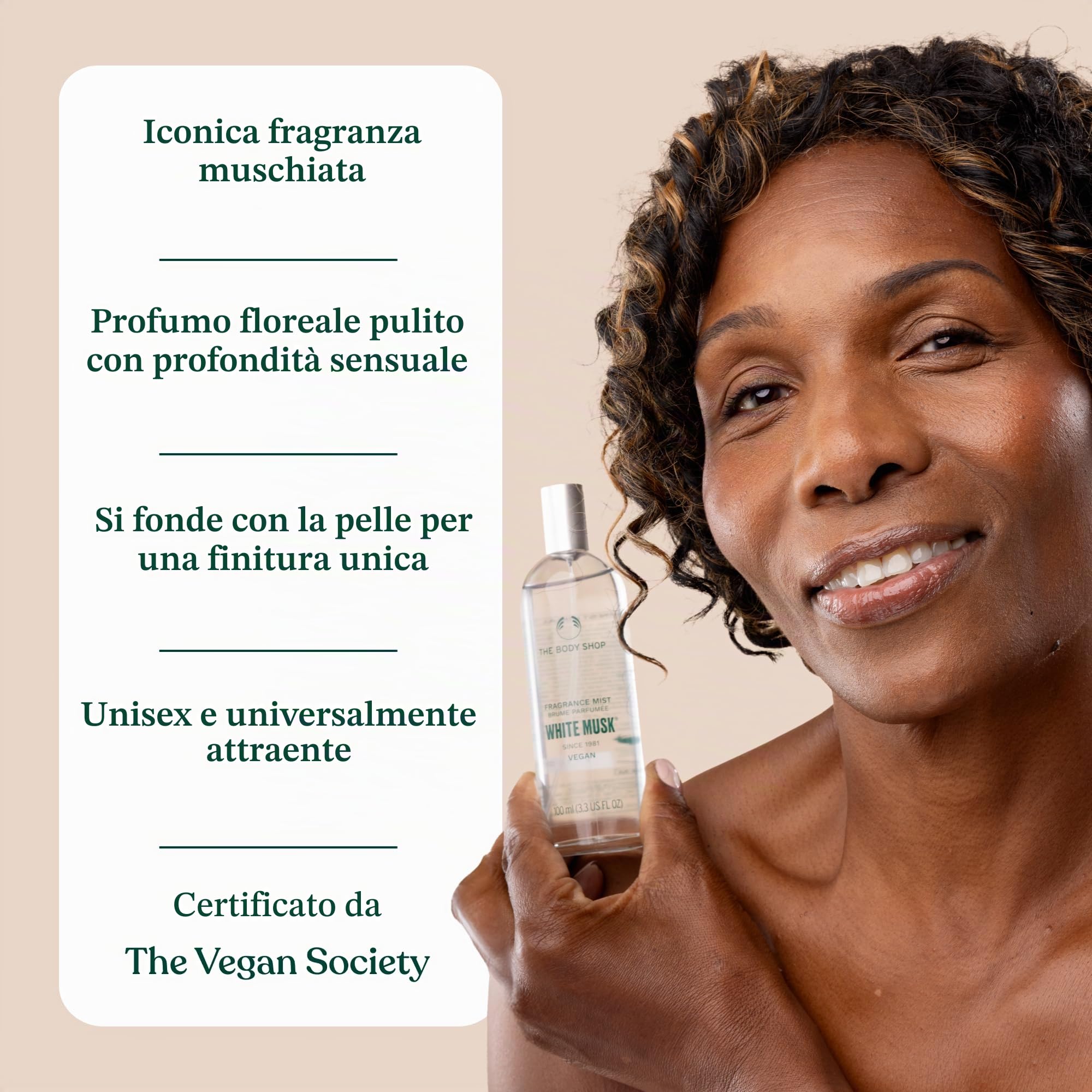 THE BODY SHOP Profumo White Musk® Fragranza Nebbia, vegano, con fresco aroma floreale di muschio
