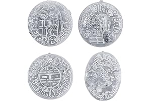 Set of 4 Large Jelly Mold with Inscription