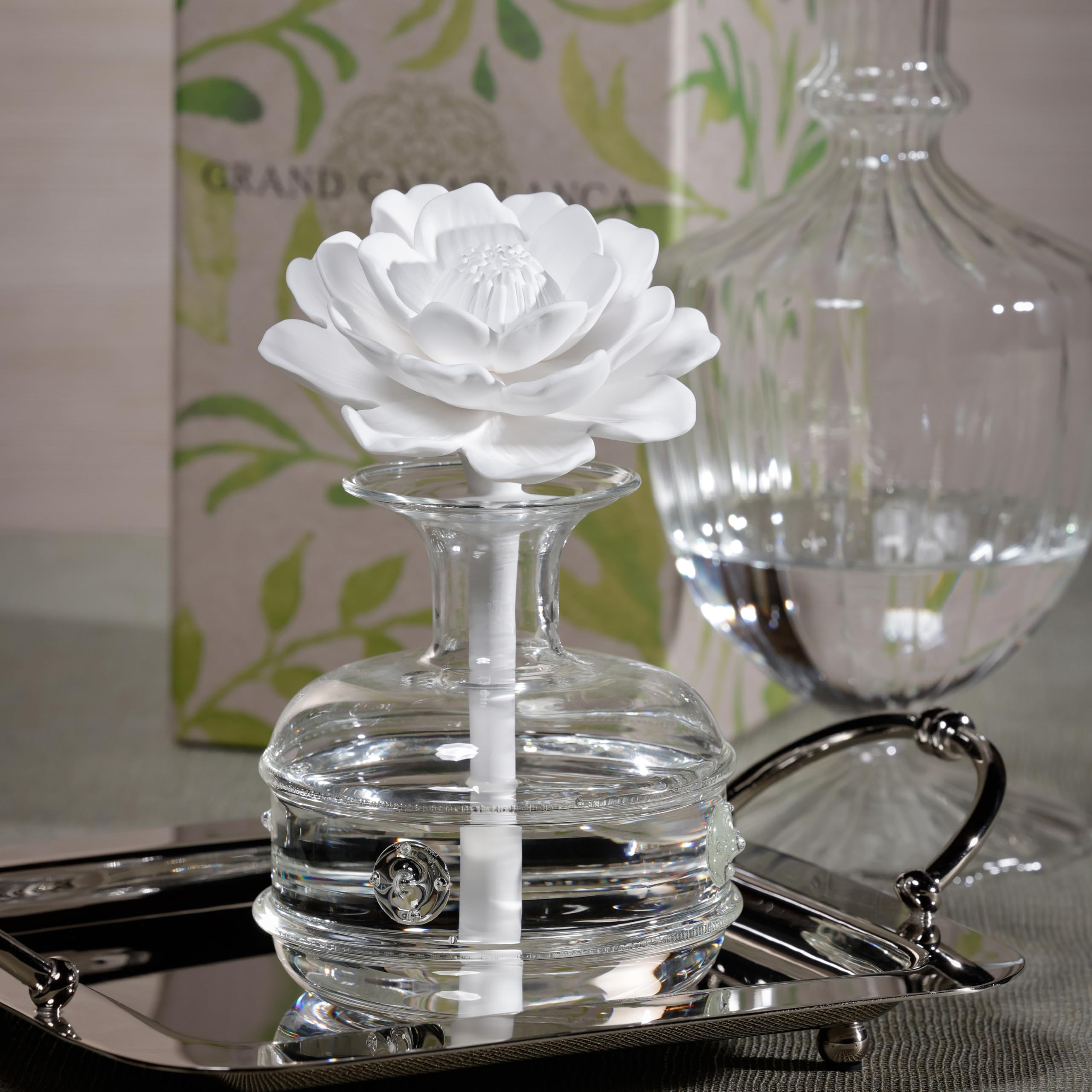 Amazon.com: Zodax Grand Casablanca Porcelain Oil Diffuser - 6.76