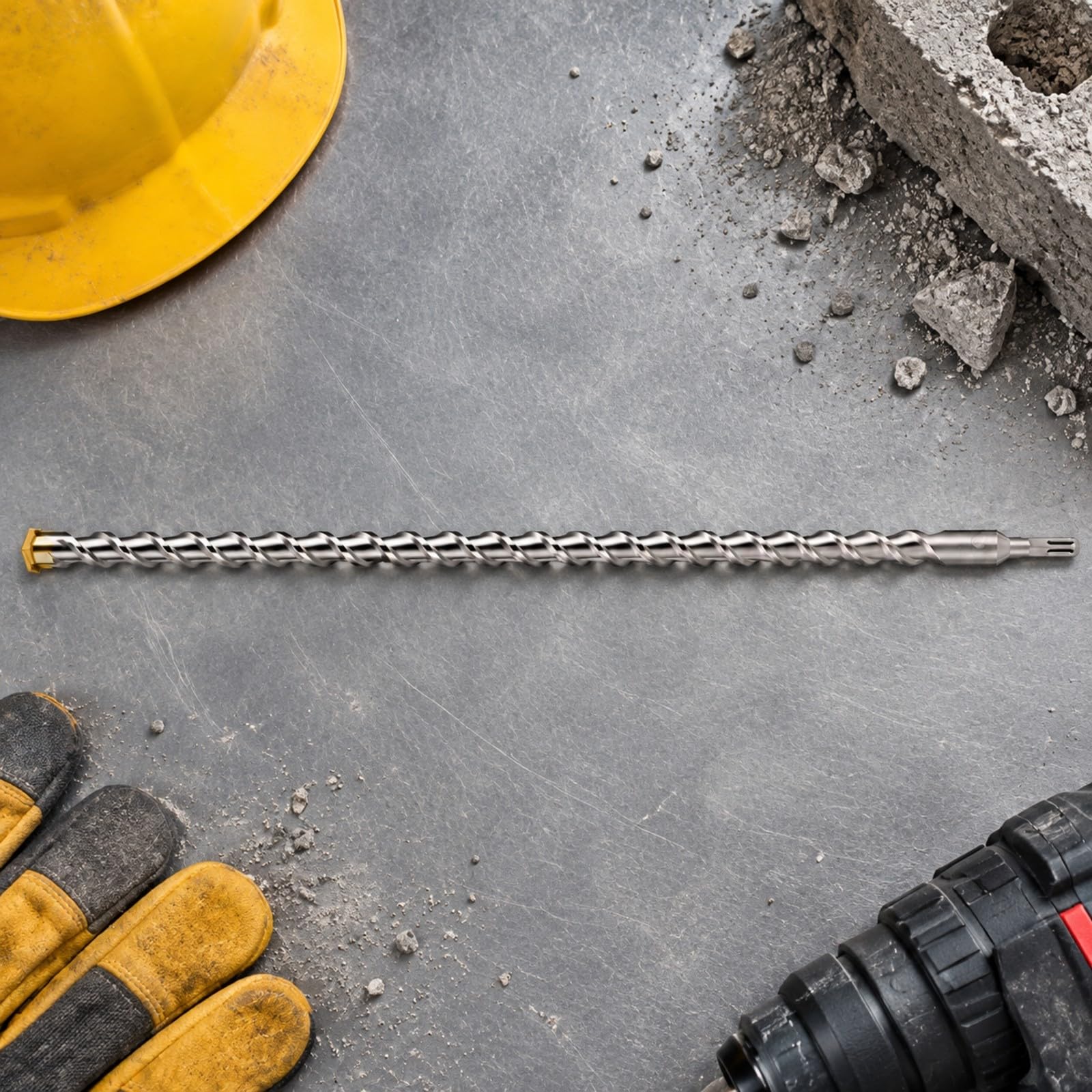 Colcolo Punte Lunga per Muratura con Testa in Lega di Tungsteno Professionale Alta Velocità, Punta Tungsteno F