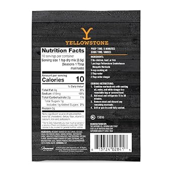 Yellowstone Steakhouse Mesquite Marinade 1.25 oz