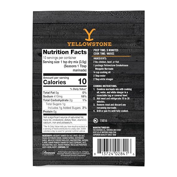 Yellowstone Steakhouse Mesquite Marinade 1.25 oz
