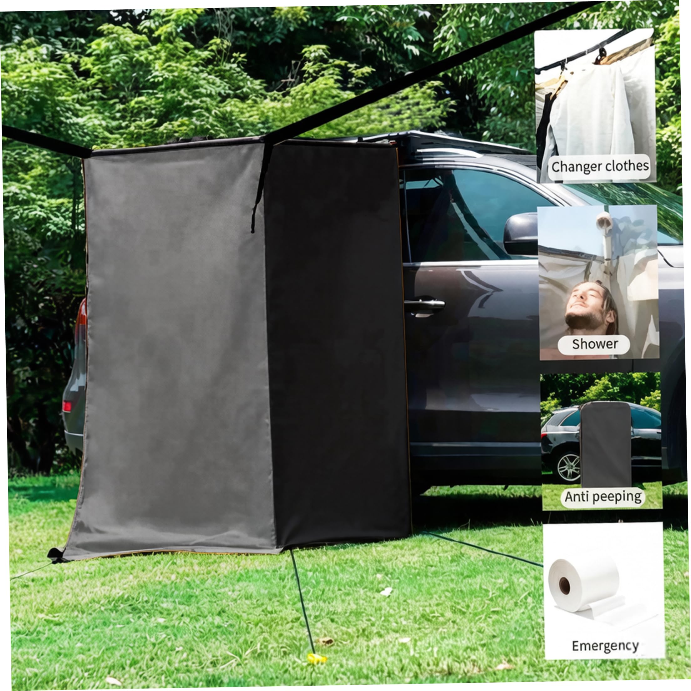 Tente de Douche Portable, Tente de Douche Camping avec Sac Rangement – ​​Abri d'intimité extérieur en Tissu Oxford imperméable pour se Changer, et Protection Solaire