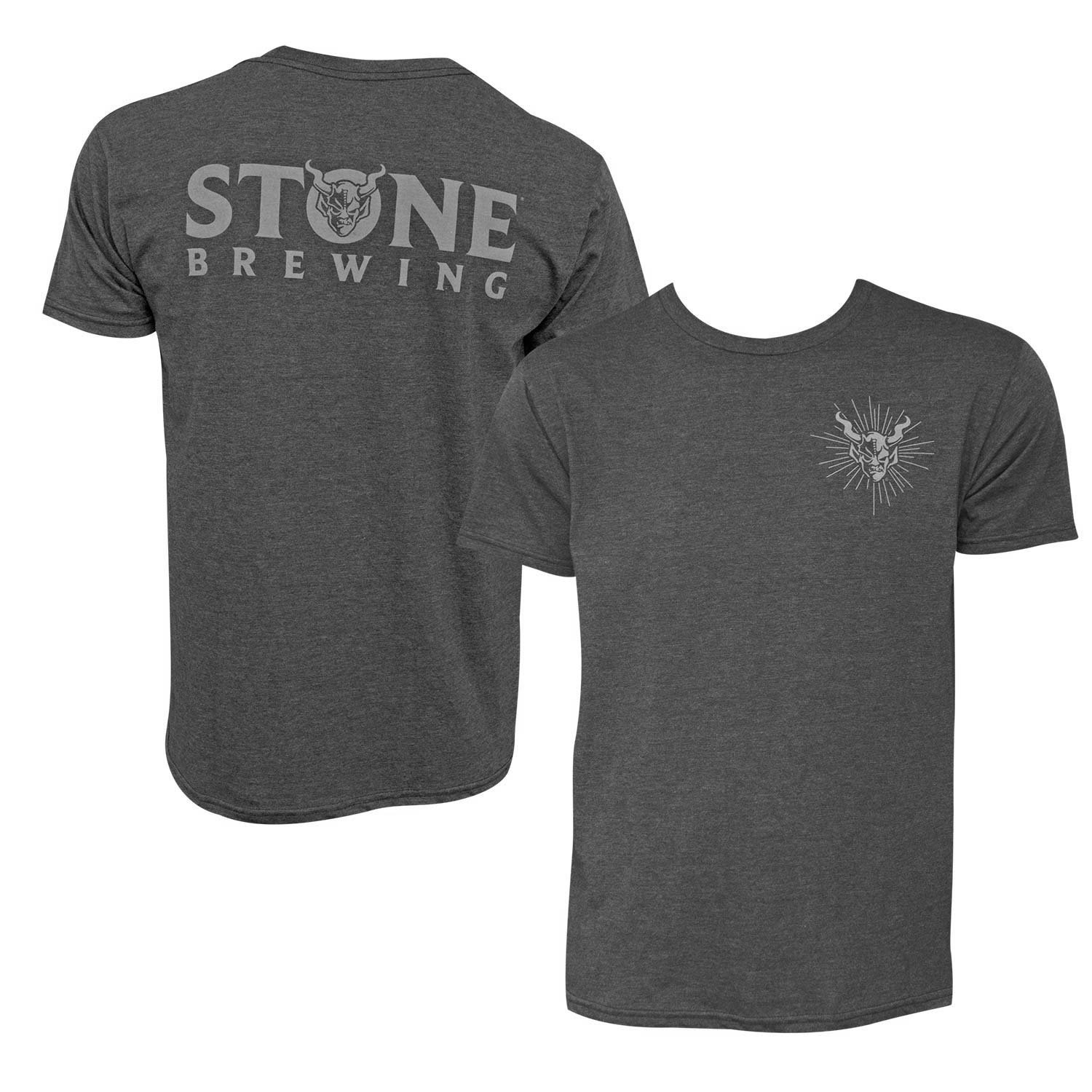 Stone Brewing Devil Logo Heather Men's T Shirt
