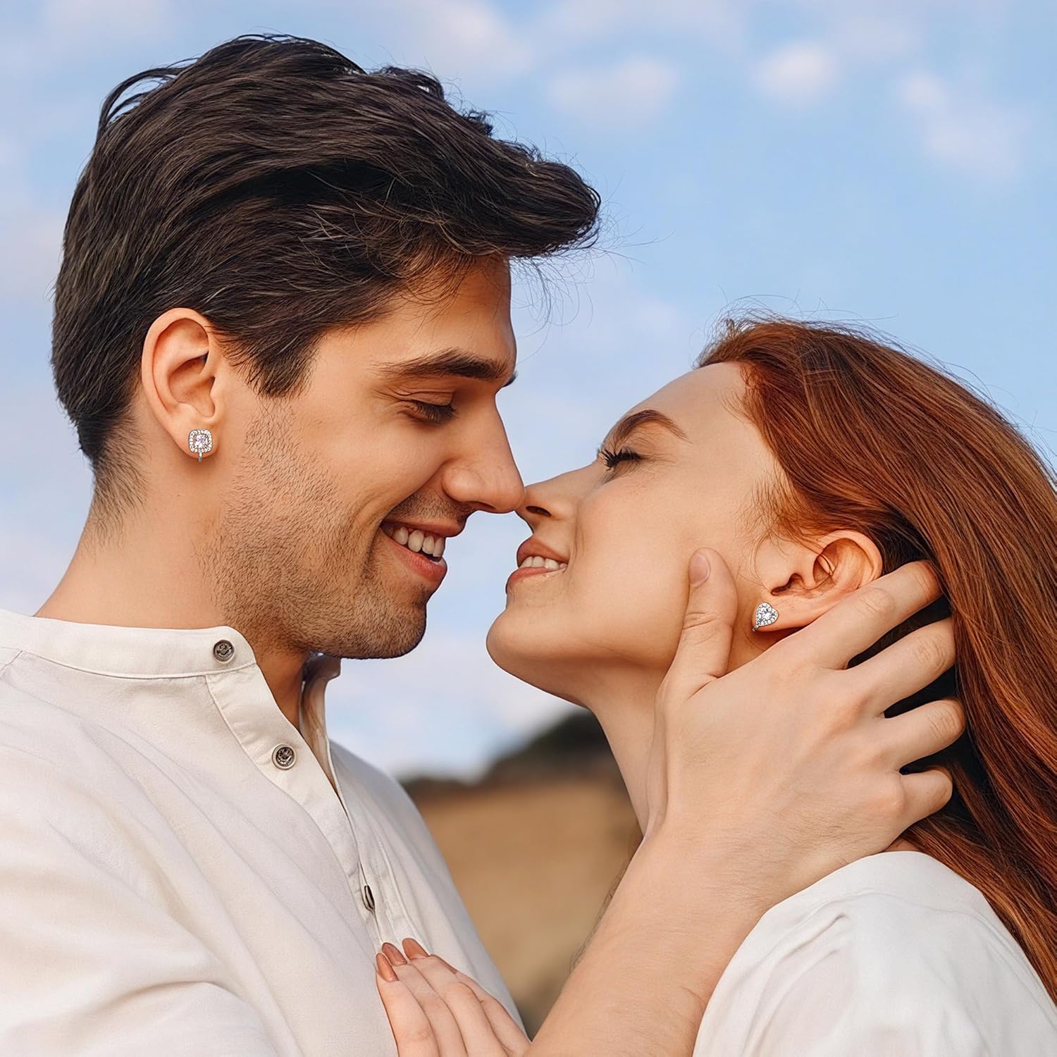 FASACCO 5Pairs Clip on Earrings for Women Non Pierced Diamond CZ Earrings Comfortable Silver Clip Earrings for Wedding and Dance Competitions Hypoallergenic - Image 5