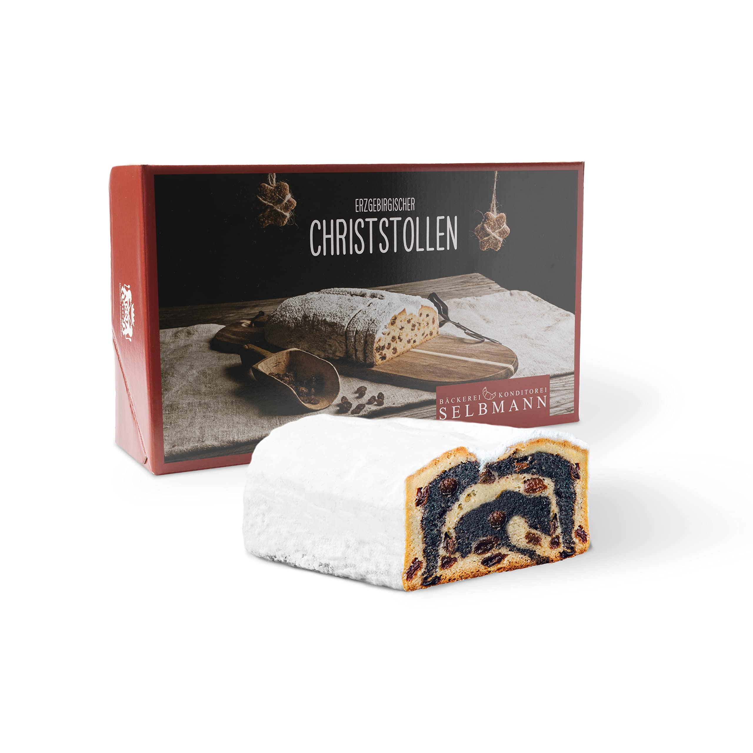 Handgemachter Mohnstollen 1000g | Bäckerei Konditorei Selbmann