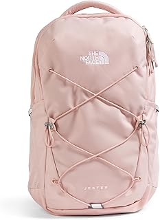 The North Face Women's Jester Everyday Laptop Backpack - Commuter Travel Bag, Laptop Sleeve, Water-Repellent, Pink Moss, One Size