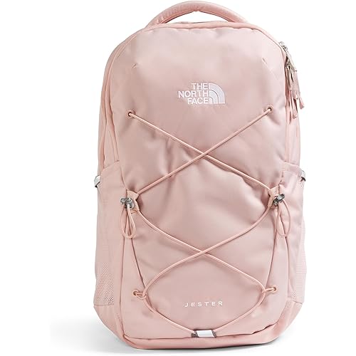 The North Face Women's Jester Everyday Laptop Backpack - Commuter Travel Bag, Laptop Sleeve, Water-Repellent, Pink Moss, One Size