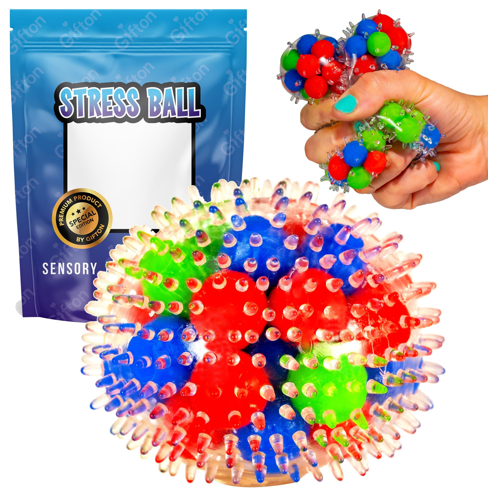 DNA Stress Relief Ball - Anxiety Physio Therapy - Gift for Men Women - Birthday Present Office Stocking Filler