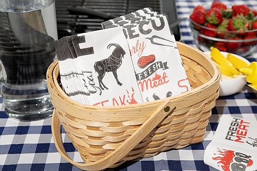 Miniatura 2 de Servilletas de papel American Homestead - Servilletas desechables tipo lino para cena BBQ - Servilletas de mesa de calidad de restaurante