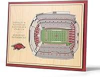 Vista 125 de YouTheFan NCAA Oklahoma Sooners - Arte de pared 3D de 5 capas con vista al estadio, Gaylord Family Oklahoma Memorial Stadium, 13.00 x 17.00 pulgadas