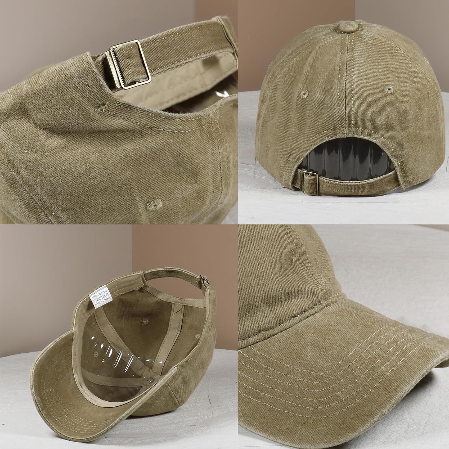 Flower Baseball Hat Baseball Cap Funny Trucker Hats for Women Cute Distressed Ball Caps Ponytail Hat for Women - Image 4