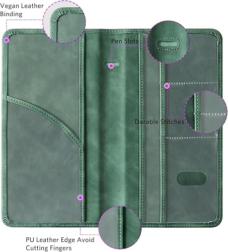 Miniatura 3 de CoBak Soporte para registro y seguro de automóvil, organizador de guantera de vehículo, estuche de accesorios de comparación de camiones con cierre